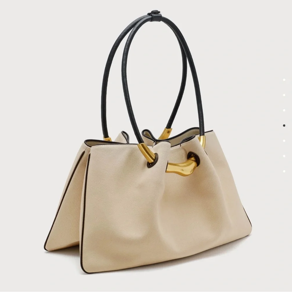 NEW Cult Gaia Asa Satchel Canvas Beach